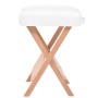 Massage table and folding stool 2 zones 10 cm white by vidaXL, massage tables - Ref: Foro24-110154, Price: 290,63 €, Discount: %