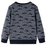 Marineblaues Melange-Sweatshirt für Kinder 140 von vidaXL, Kinder-T-Shirts - Ref: Foro24-13153, Preis: 15,29 €, Rabatt: %