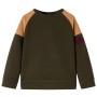 Kinder-Sweatshirt 128 in dunklem Khaki und Kamel von vidaXL, Kinder-T-Shirts - Ref: Foro24-13392, Preis: 15,52 €, Rabatt: %