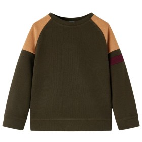 Sudadera infantil caqui oscuro y camel 104 de vidaXL, Camisetas para niños - Ref: Foro24-13390, Precio: 15,99 €, Descuento: %