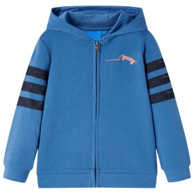 Sudadera infantil con capucha azul 92 de vidaXL, Camisetas para niños - Ref: Foro24-13399, Precio: 14,99 €, Descuento: %