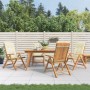 Reclining garden chairs and 4 solid teak wood cushions by vidaXL, Garden chairs - Ref: Foro24-3196465, Price: 568,71 €, Disco...