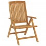 Reclining garden chairs and cushions 4 pcs solid teak wood by vidaXL, Garden chairs - Ref: Foro24-3196465, Price: 578,90 €, D...