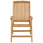 Reclining garden chairs and cushions 4 pcs solid teak wood by vidaXL, Garden chairs - Ref: Foro24-3196465, Price: 578,90 €, D...