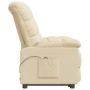 Sillón reclinable eléctrico de tela crema de vidaXL, Sillones - Ref: Foro24-3073757, Precio: 227,99 €, Descuento: %