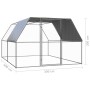 Jaula gallinero de exterior de acero galvanizado 3x4x2 m de vidaXL, Jaulas y habitáculos para animales pequeños - Ref: Foro24...