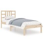 Solid wood bed frame 90x190 cm by vidaXL, Beds and slatted bases - Ref: Foro24-3105370, Price: 80,16 €, Discount: %