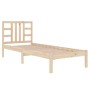 Solid wood bed frame 90x190 cm by vidaXL, Beds and slatted bases - Ref: Foro24-3105370, Price: 80,16 €, Discount: %