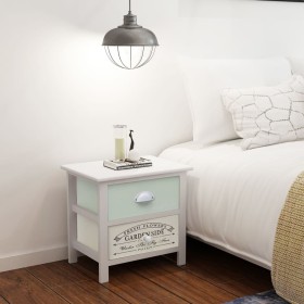 French style wooden nightstands 2 units by vidaXL, Nightstands - Ref: Foro24-242875, Price: 66,99 €, Discount: %