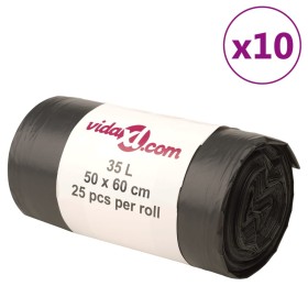 Black garbage bags 250 units 35 l by vidaXL, Garbage bags - Ref: Foro24-155338, Price: 25,99 €, Discount: %