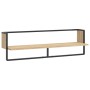 Wall shelf with Sonoma oak bar 100x25x30 cm by vidaXL, Shelves and shelves - Ref: Foro24-836294, Price: 27,72 €, Discount: %