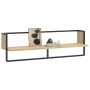 Wall shelf with Sonoma oak bar 100x25x30 cm by vidaXL, Shelves and shelves - Ref: Foro24-836294, Price: 27,72 €, Discount: %