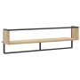 Estante de pared con barra roble Sonoma 100x25x30 cm de vidaXL, Estantes y estanterías - Ref: Foro24-836294, Precio: 27,72 €,...