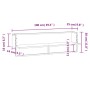 Wall shelf with Sonoma oak bar 100x25x30 cm by vidaXL, Shelves and shelves - Ref: Foro24-836294, Price: 27,72 €, Discount: %