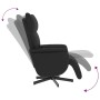 Sillón reclinable masaje con reposapiés cuero sintético negro de vidaXL, Sillones - Ref: Foro24-356597, Precio: 188,68 €, Des...