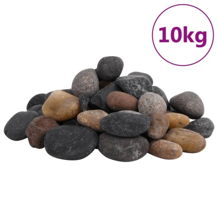 Polierte Kieselsteine gemischte Farben 10 kg 5-8 cm von vidaXL, Aquariumdekoration - Ref: Foro24-155333, Preis: 35,99 €, Raba...