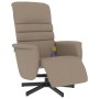 Reclining massage armchair with footrest in synthetic cappuccino leather. by vidaXL, Armchairs - Ref: Foro24-356714, Price: 2...