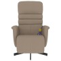 Reclining massage armchair with footrest in synthetic cappuccino leather. by vidaXL, Armchairs - Ref: Foro24-356714, Price: 2...