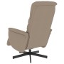 Sillón reclinable masaje reposapiés cuero sintético capuchino de vidaXL, Sillones - Ref: Foro24-356714, Precio: 242,57 €, Des...