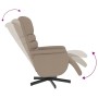 Reclining massage armchair with footrest in synthetic cappuccino leather. by vidaXL, Armchairs - Ref: Foro24-356714, Price: 2...