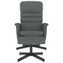 Reclining armchair with footrest in gray synthetic leather by vidaXL, Armchairs - Ref: Foro24-356709, Price: 154,99 €, Discou...