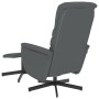 Reclining armchair with footrest in gray synthetic leather by vidaXL, Armchairs - Ref: Foro24-356709, Price: 154,99 €, Discou...