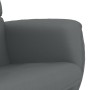 Sillón reclinable con reposapiés cuero sintético gris de vidaXL, Sillones - Ref: Foro24-356709, Precio: 154,83 €, Descuento: %