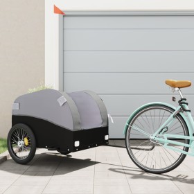 Bicycle trailer, black and gray iron, 45 kg by vidaXL, Bicycle trailers - Ref: Foro24-94133, Price: 92,76 €, Discount: %