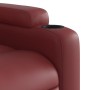 Sillón reclinable de cuero sintético rojo tinto de vidaXL, Sillones - Ref: Foro24-372469, Precio: 236,82 €, Descuento: %