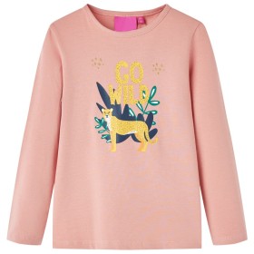 Children's long-sleeved t-shirt light pink 104 by vidaXL, Kids T-shirts - Ref: Foro24-13550, Price: 8,99 €, Discount: %