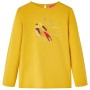 Long-sleeved dark ocher children's t-shirt 128 by vidaXL, Kids T-shirts - Ref: Foro24-13637, Price: 8,34 €, Discount: %