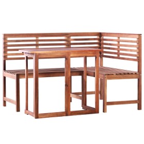 Garden bistro table and chairs set 2 pieces solid acacia wood by vidaXL, Garden sets - Ref: Foro24-44038, Price: 317,82 €, Di...