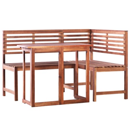 Garden bistro table and chairs set 2 pieces solid acacia wood by vidaXL, Garden sets - Ref: Foro24-44038, Price: 301,37 €, Di...