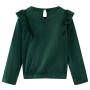 Children's blouse with dark green ruffles 140 by vidaXL, Kids T-shirts - Ref: Foro24-15110, Price: 11,99 €, Discount: %