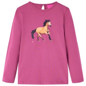 Long-sleeved raspberry children's t-shirt size 116 by vidaXL, Kids T-shirts - Ref: Foro24-14026, Price: 8,99 €, Discount: %