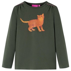 Camiseta infantil de manga larga caqui 92 de vidaXL, Camisetas para niños - Ref: Foro24-14204, Precio: 8,99 €, Descuento: %