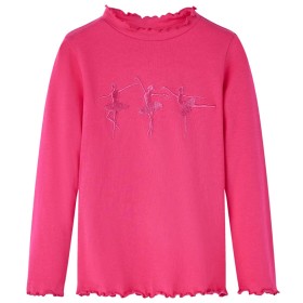 Camiseta infantil de manga larga rosa brillante 128 de vidaXL, Camisetas para niños - Ref: Foro24-13707, Precio: 8,06 €, Desc...