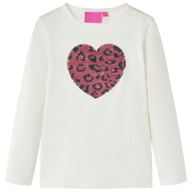 Long-sleeved off-white children's t-shirt size 116 by vidaXL, Kids T-shirts - Ref: Foro24-13791, Price: 8,99 €, Discount: %