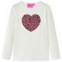 Long-sleeved off-white children's t-shirt size 140 by vidaXL, Kids T-shirts - Ref: Foro24-13793, Price: 12,20 €, Discount: %