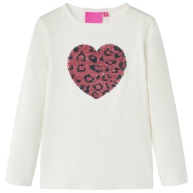 Camiseta infantil de manga larga crudo 140 de vidaXL, Camisetas para niños - Ref: Foro24-13793, Precio: 12,20 €, Descuento: %