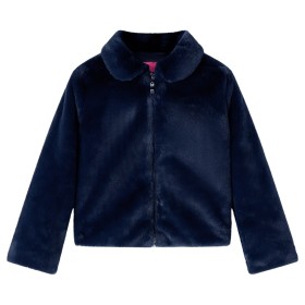 Navy blue synthetic leather children's jacket size 104 by vidaXL, Children's outerwear - Ref: Foro24-13855, Price: 15,52 €, D...