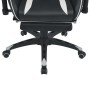 Silla de oficina racing reclinable con reposapiés blanco de vidaXL, Sillas de oficina - Ref: Foro24-20169, Precio: 248,18 €, ...