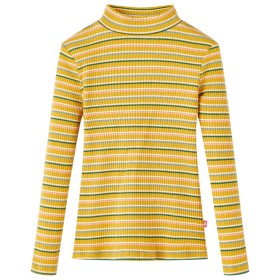 Long-sleeved high-neck ocher-colored children's t-shirt size 128 by vidaXL, Kids T-shirts - Ref: Foro24-14362, Price: 8,99 €,...