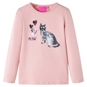 Light pink long-sleeved children's t-shirt size 128 by vidaXL, Kids T-shirts - Ref: Foro24-14087, Price: 10,20 €, Discount: %