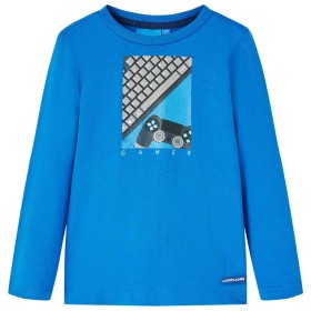 Camiseta infantil de manga larga azul cobalto 140 de vidaXL, Camisetas para niños - Ref: Foro24-12818, Precio: 9,99 €, Descue...