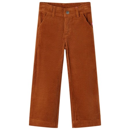 Pantalón infantil pana color coñac 116 de vidaXL, Pantalones de niños - Ref: Foro24-13931, Precio: 12,09 €, Descuento: %