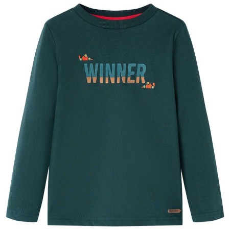 Dark green long-sleeved children's t-shirt size 104 by vidaXL, Kids T-shirts - Ref: Foro24-12900, Price: 9,49 €, Discount: %