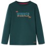 Dunkelgrünes Langarm-T-Shirt für Kinder 104 von vidaXL, Kinder-T-Shirts - Ref: Foro24-12900, Preis: 9,49 €, Rabatt: %