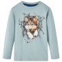 Camiseta infantil de manga larga azul claro 128 de vidaXL, Camisetas para niños - Ref: Foro24-12937, Precio: 12,95 €, Descuen...