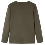 Khaki Langarm-T-Shirt für Kinder 116 von vidaXL, Kinder-T-Shirts - Ref: Foro24-12736, Preis: 9,99 €, Rabatt: %